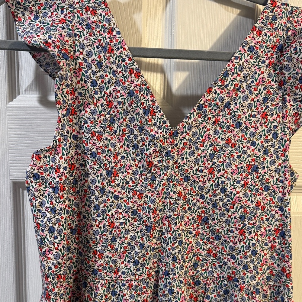 LOFT Multicolor Floral Ruffle Dress - Picture 5 of 5